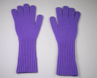 Purple Knit Gloves