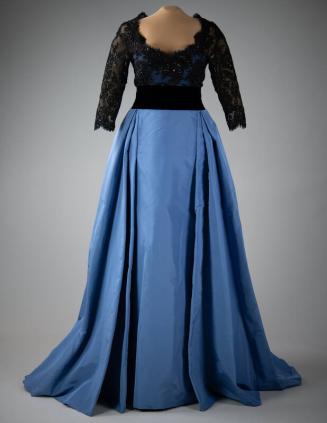 Liberty Blue and Black Evening Gown