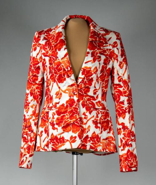 Orange and White Blazer