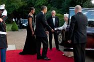 Image courtesy of the Barack Obama Presidential Library, President Barack Obama and First Lady …