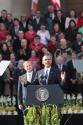 Image courtesy of the Barack Obama Presidential Library, President Barack Obama delivers remark…