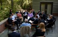 Image courtesy of the Barack Obama Presidential Library, President Barack Obama meets with Euro…