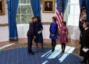 Image courtesy of the Barack Obama Presidential Library, President Barack Obama and First Lady …