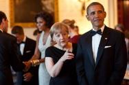 Image courtesy of the Barack Obama Presidential Library, President Barack Obama and Chancellor …