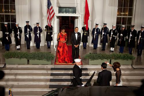 Image courtesy of the Barack Obama Presidential Library, President Barack Obama and First Lady …