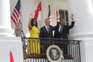 Image courtesy of the Barack Obama Presidential Library, President Barack Obama, First Lady Mic…
