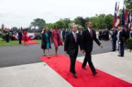 Image courtesy of the Barack Obama Presidential Library, President Barack Obama and First Lady …