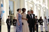 Image courtesy of the Barack Obama Presidential Library, President Barack Obama and First Lady …