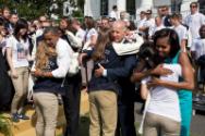 Image courtesy of the Barack Obama Presidential Library, President Barack Obama, First Lady Mic…