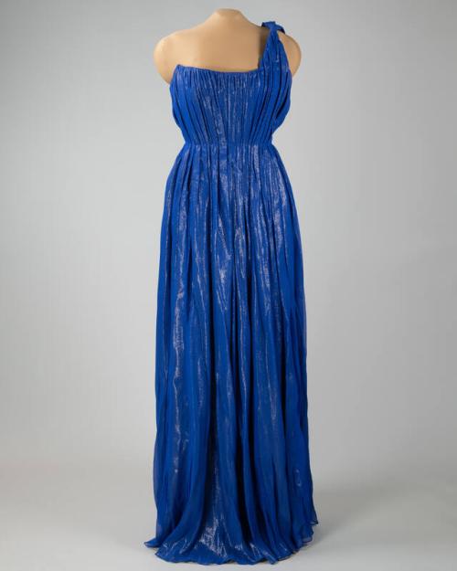 Iridescent Blue Evening Gown