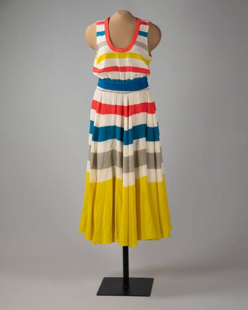 Silk Stripe Dress