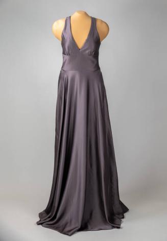 Smokey-Mauve Evening Gown