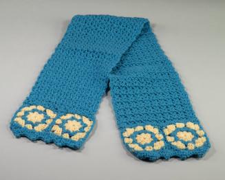 Blue and Cream Scarf