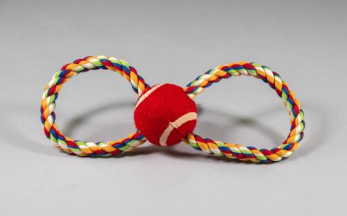 Ball and Rope Dog Toy