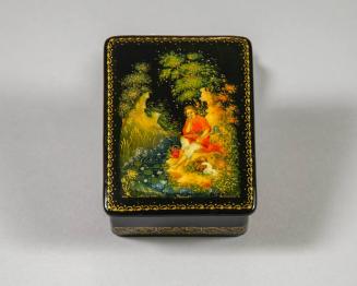 Russian Folk Art Trinket Box