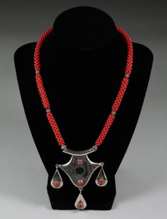 Coral and Stone Necklace