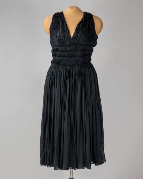 Black Pleated Dress