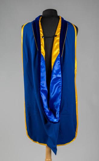 Blue and Gold Academic Hood