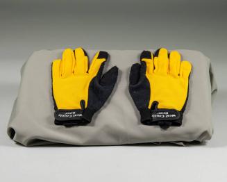 Yellow and Black Gardening Gloves