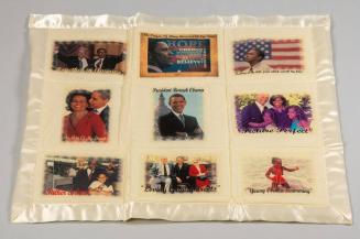 Quilt with Images of the First Family and Vice President Biden