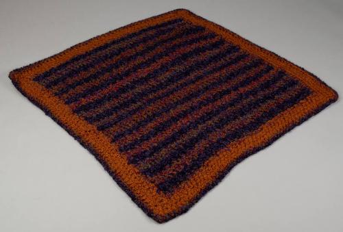 Crocheted Multicolor Throw