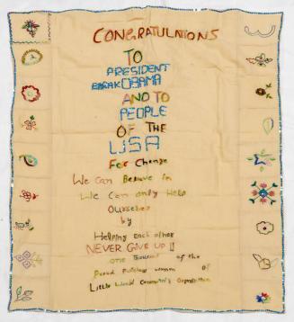 Embroidered Congratulatory Message