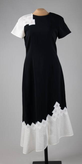 Black and White Lace Dress