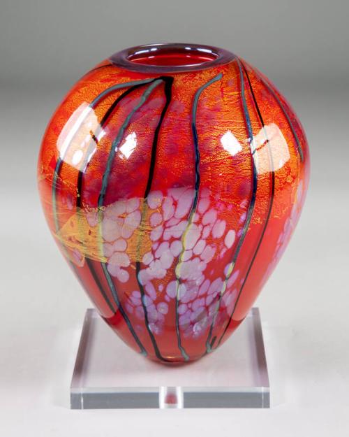 Hand-Blown Glass Vase