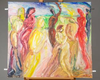 Abstract Painting of Human Figures