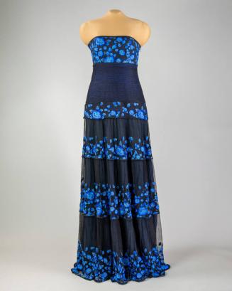 Black and Marina Evening Gown