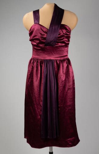 Maroon and Burgundy Dress