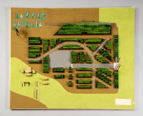 Architectural Model of the White House Kitchen Garden