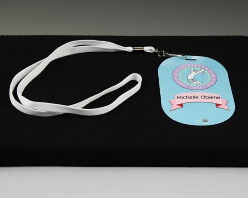 2011 White House Easter Egg Roll ID Badge for First Lady Michelle Obama