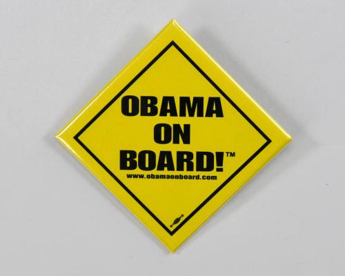 Obama On Board Button