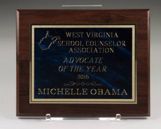 Award Plaque for Michelle Obama