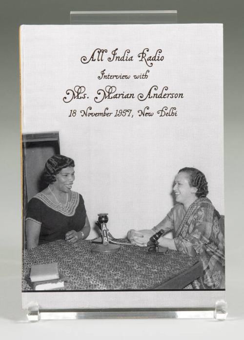 All India Radio Interview with Ms. Marian Anderson 18 November 1957, New Delhi