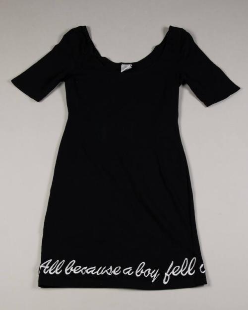 Black Scoop Neck Dress