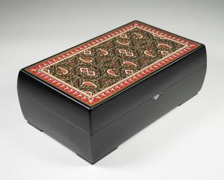 Painted Lid Indonesian Lacquerware Box