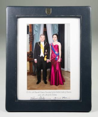 Framed Photograph Of The President And First Lady Of Finland