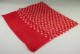 Red Scarf with White Polka Dots