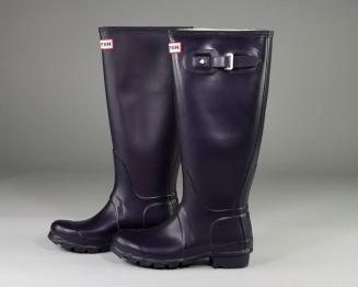 Plum Purple Knee-High Rain Boots