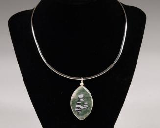 Green Stone Tree Pendant