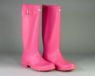 Pink Knee-High Rain Boots