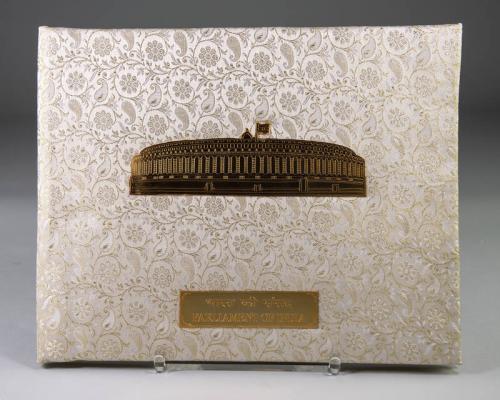 Gold Cloth Wrapped Photo Album