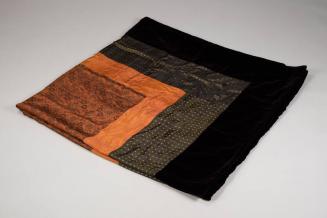 Purple Orange and Green Velvet Blanket