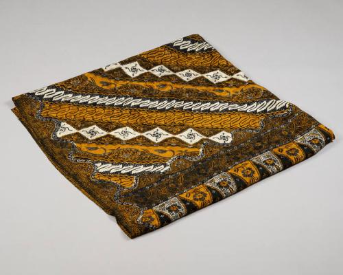 Floral Patterns and Geometric Designs Batik Shawl