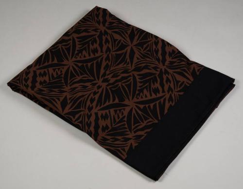 Brown and Black Tablecloth