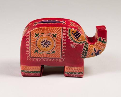 Red Elephant Coin Bank