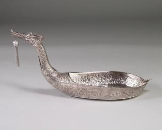 Dragon Shaped Silver Tray