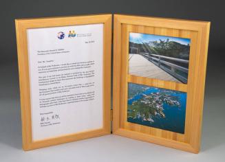 Framed Correspondence From Mie Prefecture in Japan